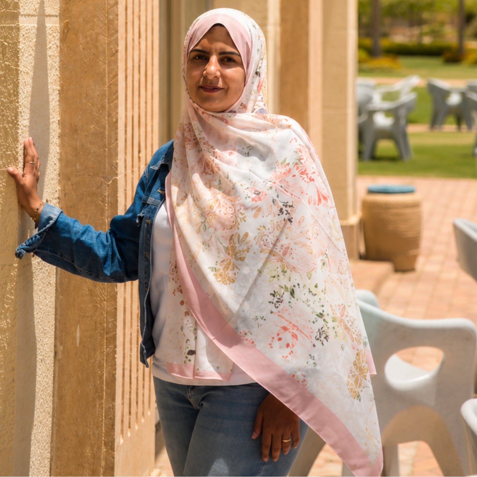 Hams Printed Chiffon