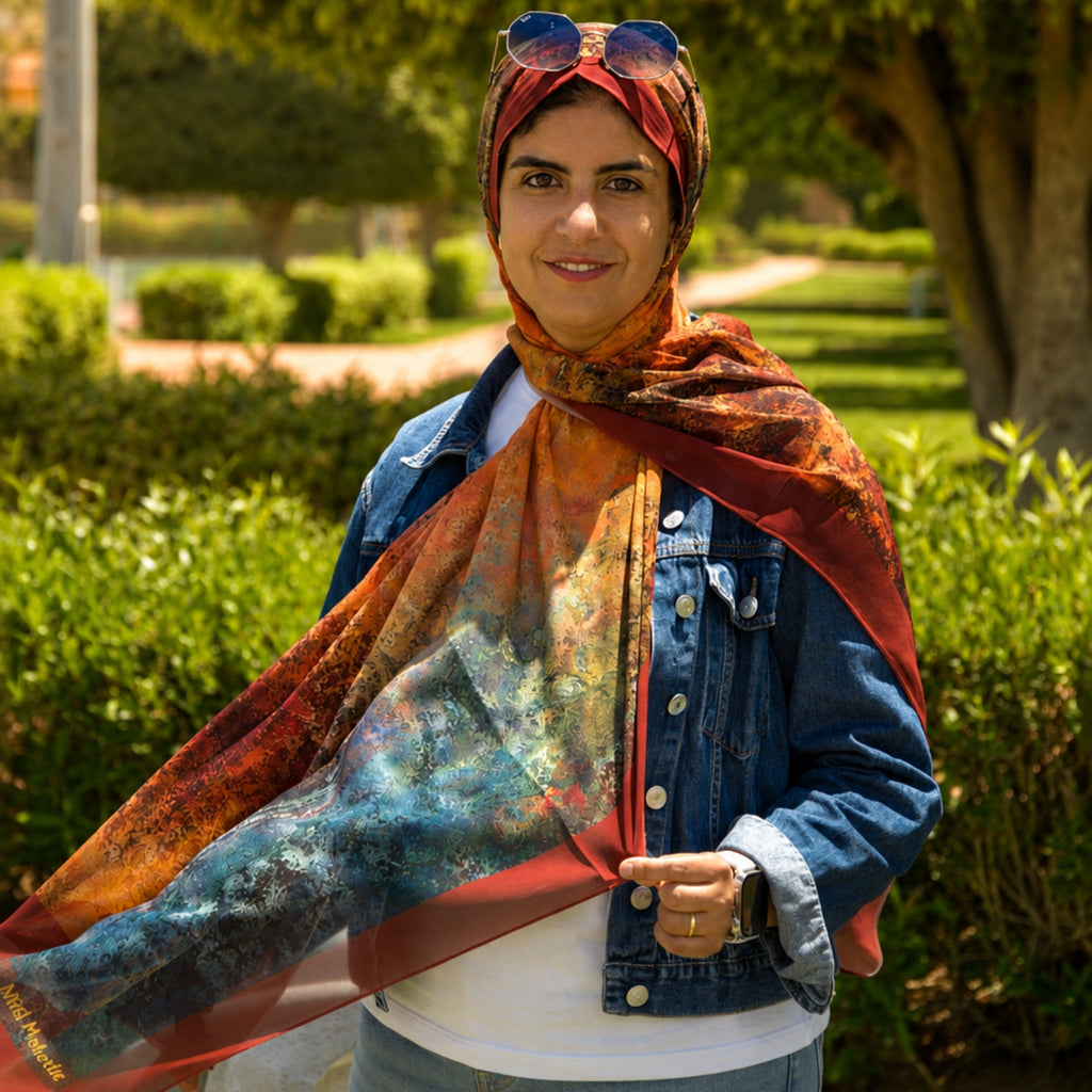 Kahraman Printed Chiffon