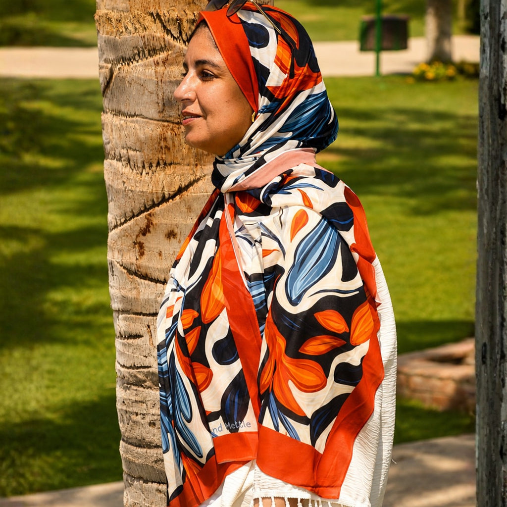 Caramel Printed Chiffon