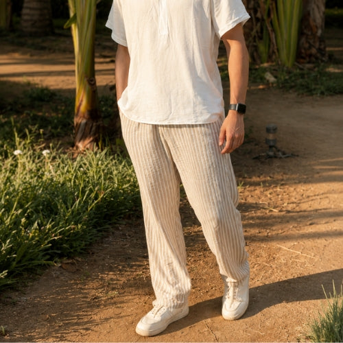 Linen Camel Pants