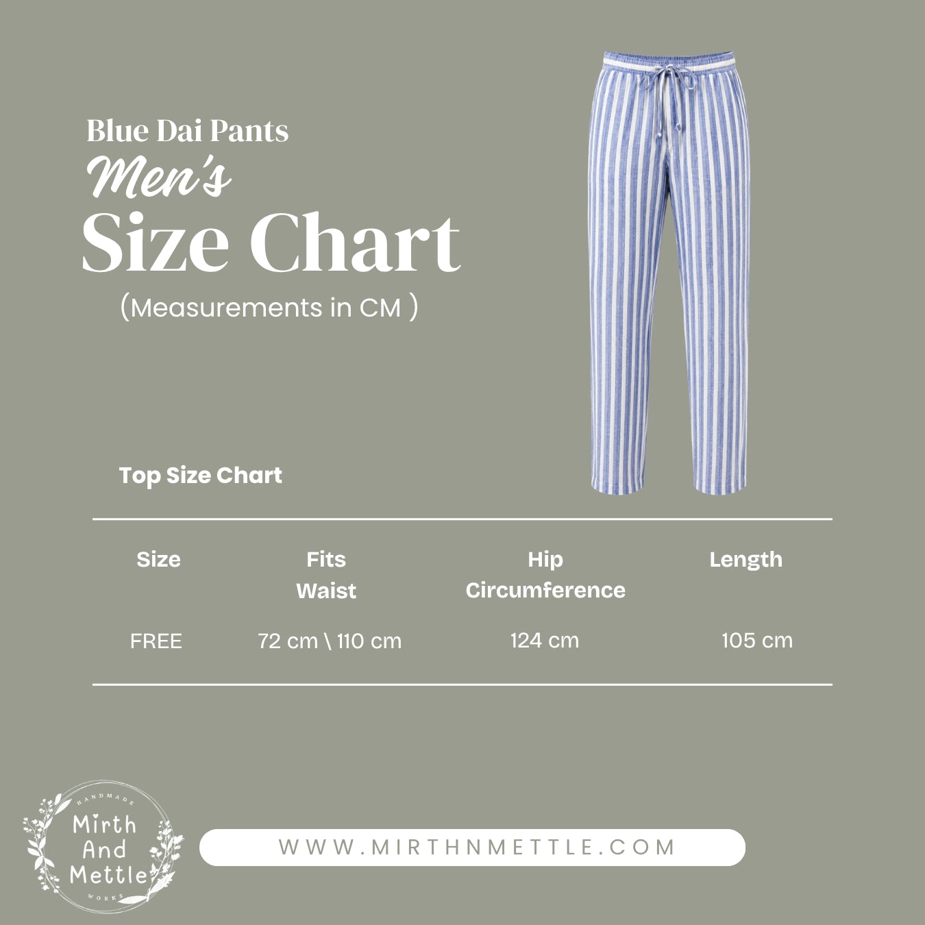 Linen Blue Pants