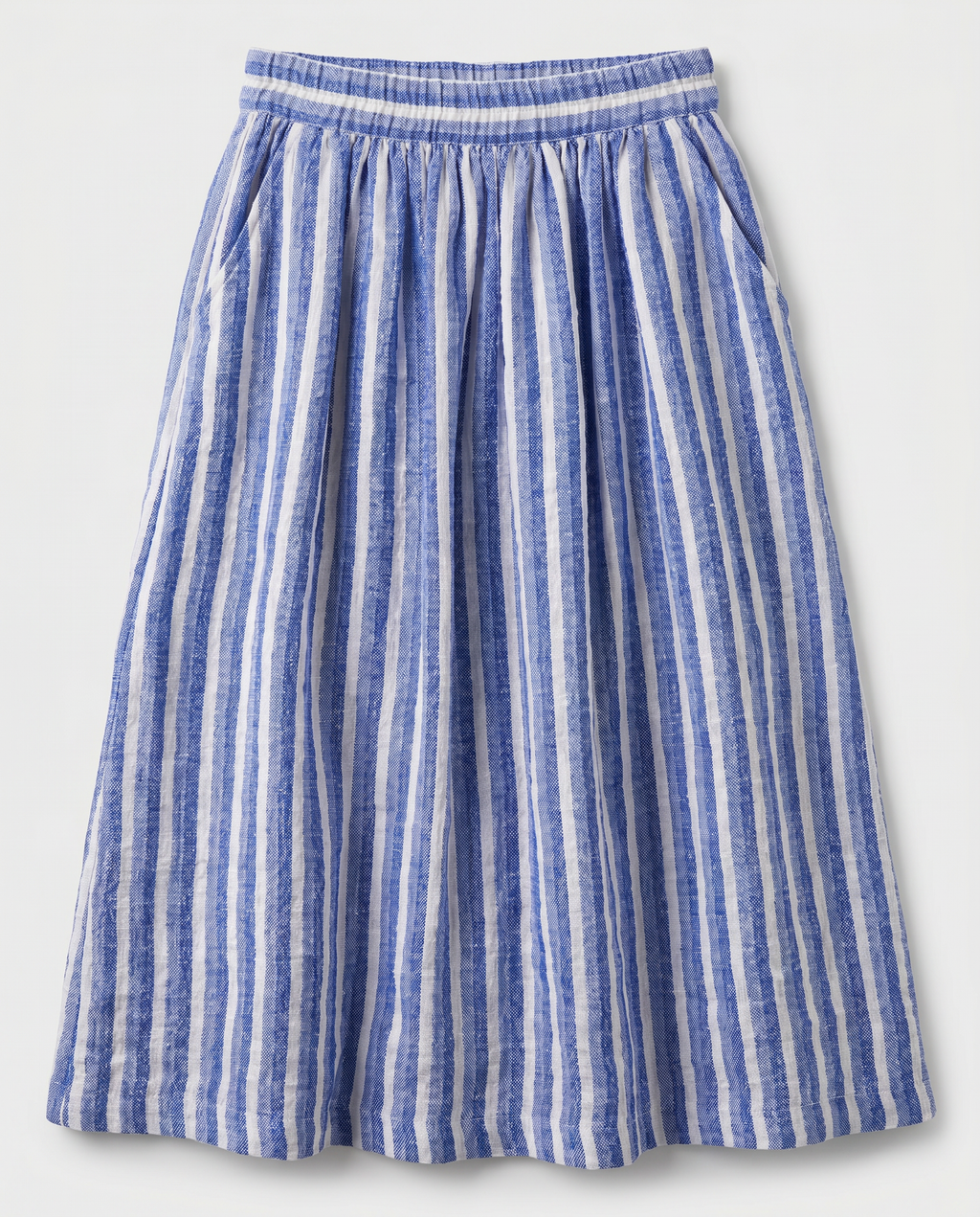 Linen Blue Skirt