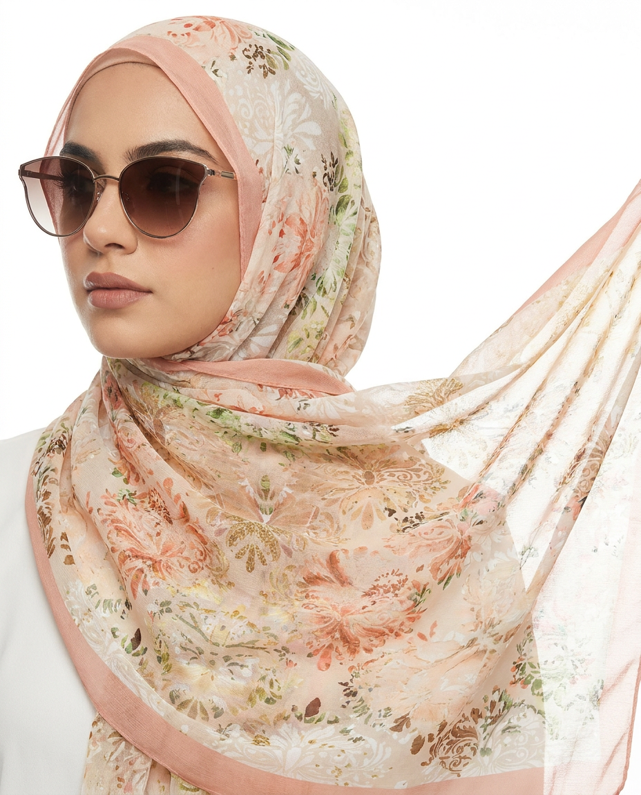 Hams Printed Chiffon
